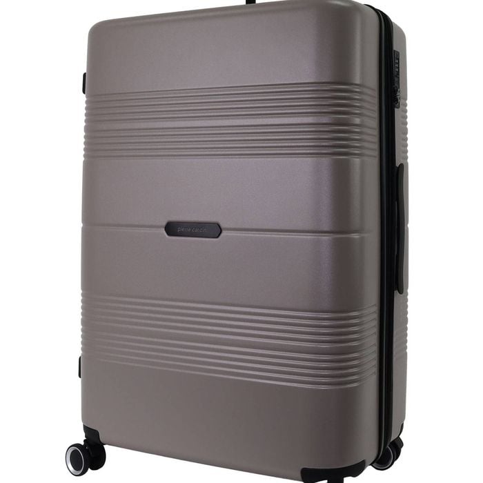 Pierre Cardin Medium 113l Travel Hard Shell Case Suitcase Luggage Taupe