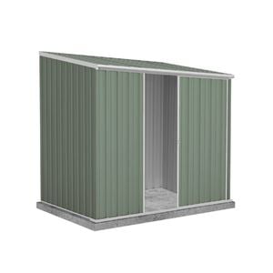 Absco Sheds 2.26 x 1.52 x 2.08m Pale Eucalypt Ezislider Single Sliding Door Garden Shed