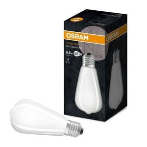 Osram E27 ST64 730lm Warm White LED Frosted 6.5W Light Globe