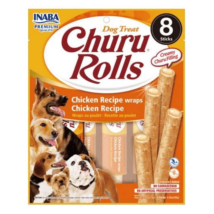 Inaba Churu Rolls Chicken Recipe Wraps Chicken Recipe Dog Treat 8 Sticks