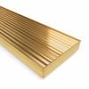 Forme 800 × 100mm Brushed Gold PVD Stainless Steel Mesh Floor Waste