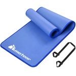 METEOR 183x65cm Blue NBR Yoga Mat in 10mm Thickness