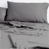 Cloud Linen King 250 Thread Count Organic Cotton Bedding Sheet Set Charcoal