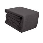 Ramesses Egyptian Cotton Flannel Sheet Set Charcoal Double