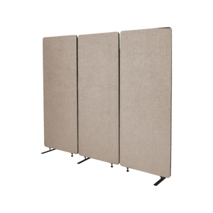 ZIP Acoustic Room Divider 3 Panel Set 1650x1830x28mm Sand