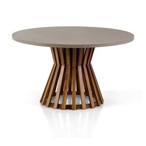 Burleigh Round Concrete Look Dining Table