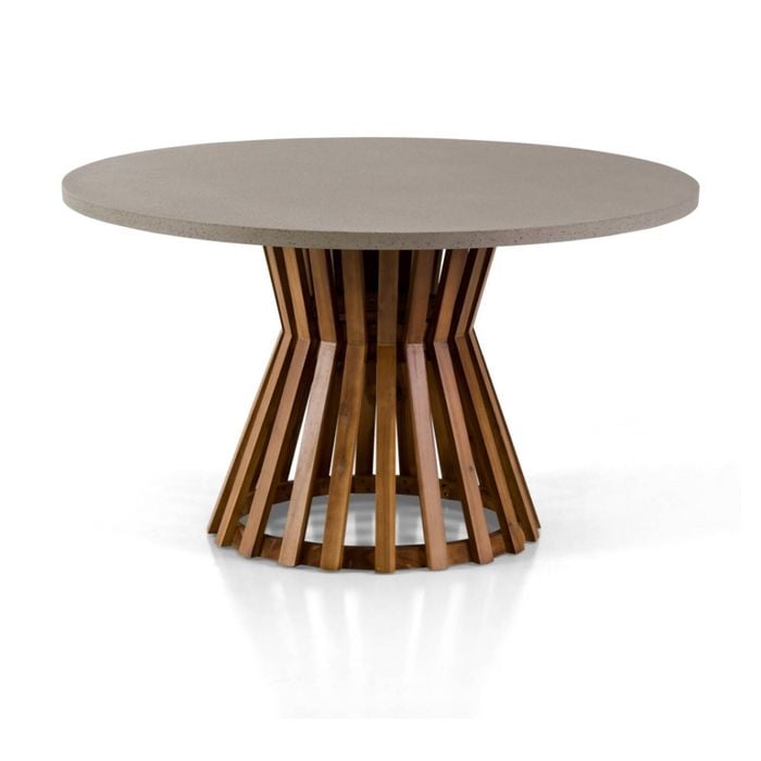 Burleigh Round Concrete Look Dining Table