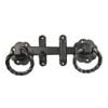 Pinnacle 175mm Black Gothic Ring Gate Latch Set