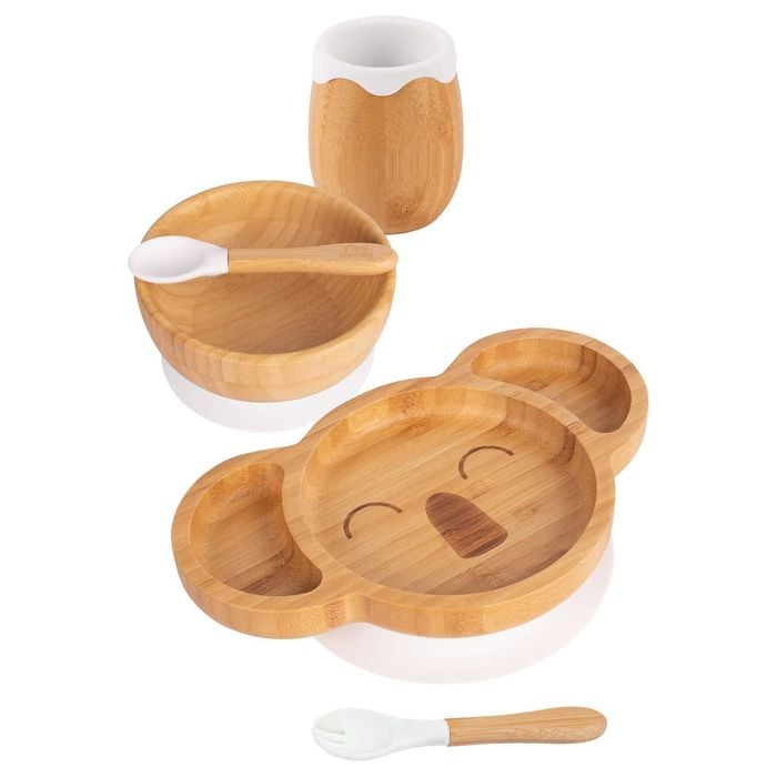 Tiny Dining 5pc Bamboo Koala Baby Weaning Set