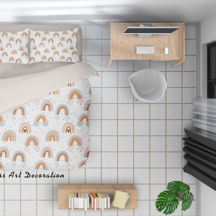 3D White Rainbow Quilt Cover Set Bedding Set Duvet Cover Pillowcases SF80
