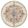 The Rug Connection Gallery 864 Off White 240x240cm - Large Round Transitional Pet Friendly Indoor Rug