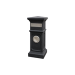 Northcote Pottery 36 x 90cm Charcoal Plymouth Pillar Letterbox