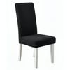 Anyseat Chair Cover Black Corn Kernels Waterproof Universal Size For Dining Room Stretch Seat Slipcovers