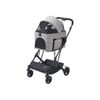 Ibiyaya Travois Tri-Fold Pet Travel System/Stroller w/Detachable Carrier XL Grey