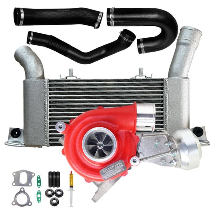 Gen1 High Flow Vt13 Turbo Charger With 64mm Intercooler & Hoses For Mitsubishi Pajero 4m41 3.2l