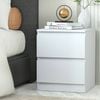 Artiss Pepe White 2 Drawer Bedside Table