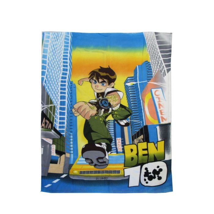 Ben 10 Hero Printed Polar Fleece Throw Rug 130 x 160 cm