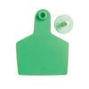 100x Cattle Ear Tags 7.5x10cm Set - Xl Green Blank Cow Sheep Livestock Labels