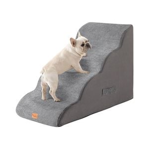 Tedi's 4-Steps Memory Foam Dog Stairs for Bed Sofa Indoor