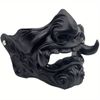 Lifebay Samurai Spirit: Japanese Prajna Ghost Face Mask for Halloween
