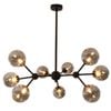 MODI 9 Light Smoke Glass Pendant