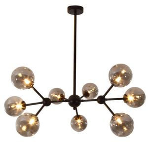 MODI 9 Light Smoke Glass Pendant