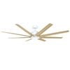Vencha Titanic RWS Tri-Control 1830mm ABS Blades DC Ceiling Fan  - White/Oak