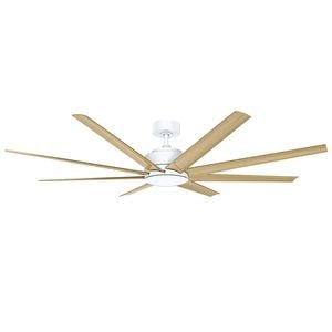 Vencha Titanic RWS Tri-Control 1830mm ABS Blades DC Ceiling Fan  - White/Oak