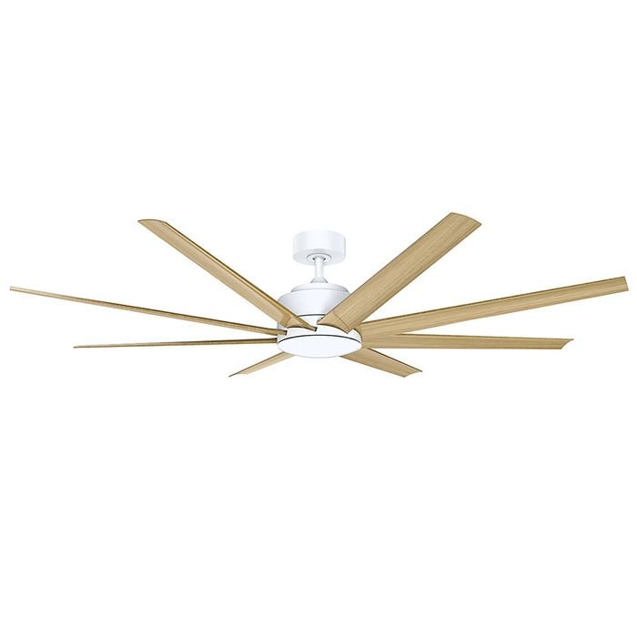 Vencha Titanic RWS Tri-Control 1830mm ABS Blades DC Ceiling Fan  - White/Oak