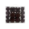 Catzon 48 Pcs Velvet Christmas Balls Flocked Shatterproof Baubles for Holiday Wedding Party-Coffee