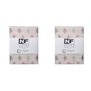 2x 2pc NF Home & Entertaining Essentials Lip Balm Tea Towel 25x18cm Multi