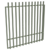 ProtectorAl 1201-1500W x 1500H Pale Eucalypt Aluminium Batten Garden Gate