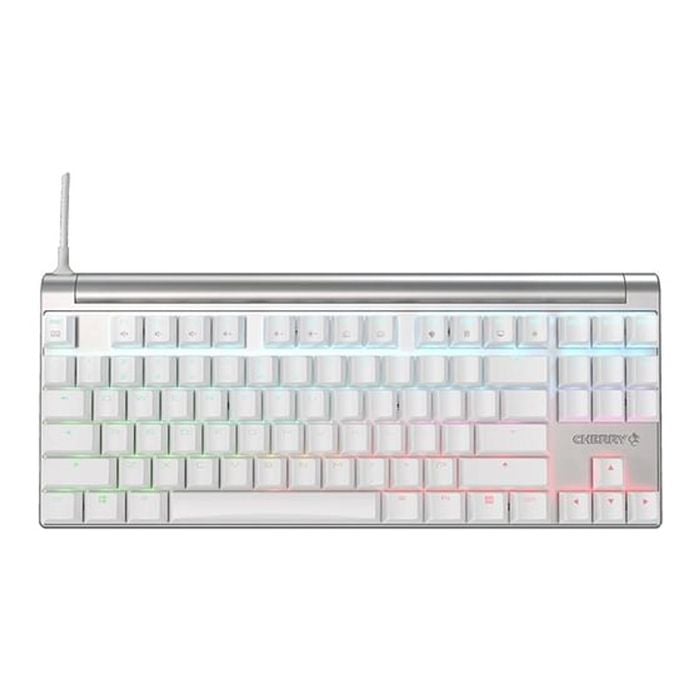 Cherry Mx 8.0 Rgb Gaming Keyboard Silver/white Version - Mx Brown Switch [g80-3888hxaeu-0]