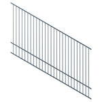 ProtectorAl 1201-2400W x 1500H Deep Ocean Raked 16-30º Flat Top Pool Fence Panel