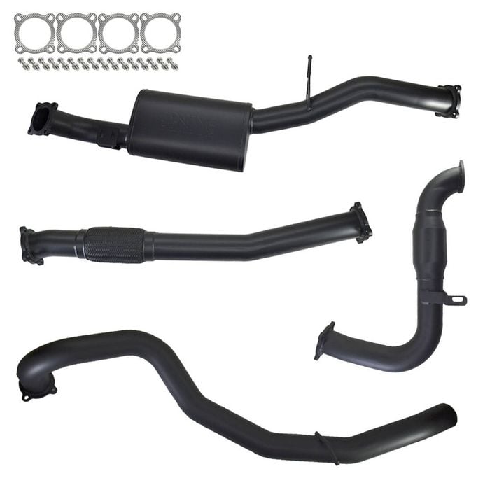 Ignite Exhausts Turbo Back For Nissan Gu Patrol 3l Wagon 3" Cat & Muffler 409 Stainless Steel