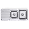 Everhard 1080mm 1TH RH Stainless Steel Classic Standard 1.75 Bowl And Drainer
