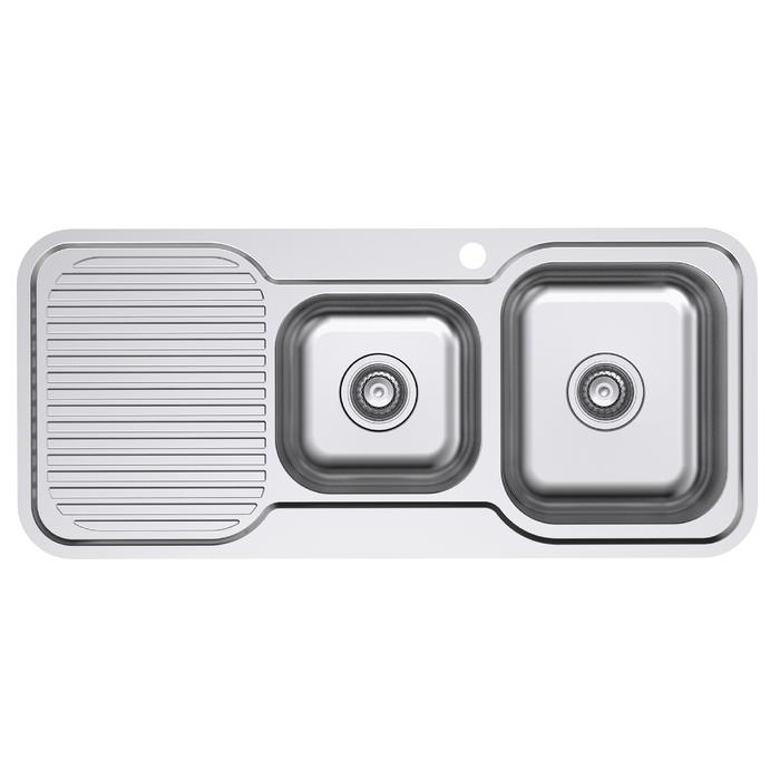 Everhard 1080mm 1TH RH Stainless Steel Classic Standard 1.75 Bowl And Drainer
