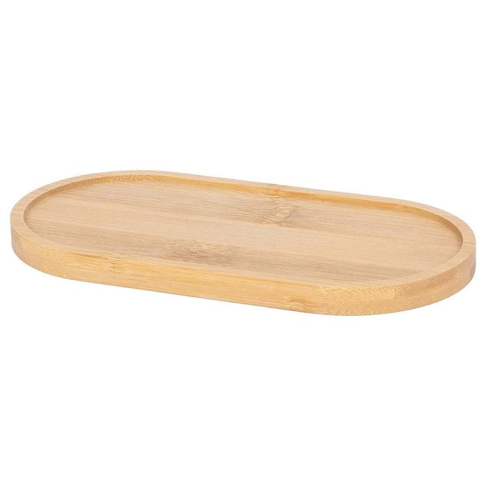 Harbour Housewares Soap Dispenser Dish Bamboo Eco Friendly Kitchen Accessory
