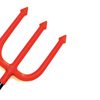 110cm HALLOWEEN RED DEVIL TRIDENT Fork Fancy Dress Costume Party Stick Accessory
