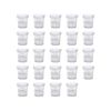 Argon Tableware Glass Jam Jars with White Lids - 30ml - Pack of 24