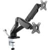 Lorell Height Adjustable Mounting Arm For Dual Display Monitor 6.3kg Black