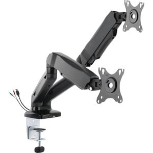 Lorell Height Adjustable Mounting Arm For Dual Display Monitor 6.3kg Black
