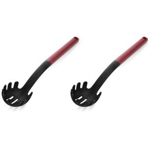 2PK KitchenAid Classic Nylon Pasta Server/Spoon Cooking Utensil Empire Red