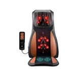 Full Body Neck Back Massager Shiatsu Massage Chair Car Seat Cushion Orange