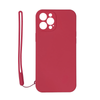 Case Silicone Cover Thin Soft Slim - For Apple iPhone 12 Pro Max (Pink)