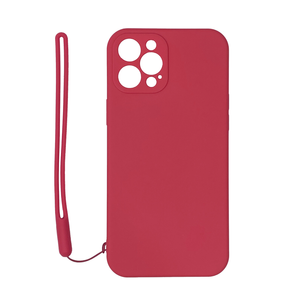 Case Silicone Cover Thin Soft Slim - For Apple iPhone 12 Pro Max (Pink)