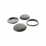Surface Gard 51mm Round Carpet Based Castor Cups - 4 Pack