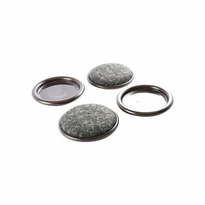 Surface Gard 51mm Round Carpet Based Castor Cups - 4 Pack