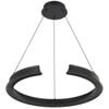 Telbix Lucid Modern Pendant Hanging Lamp Light Aluminium Metal Pvc Black Matte