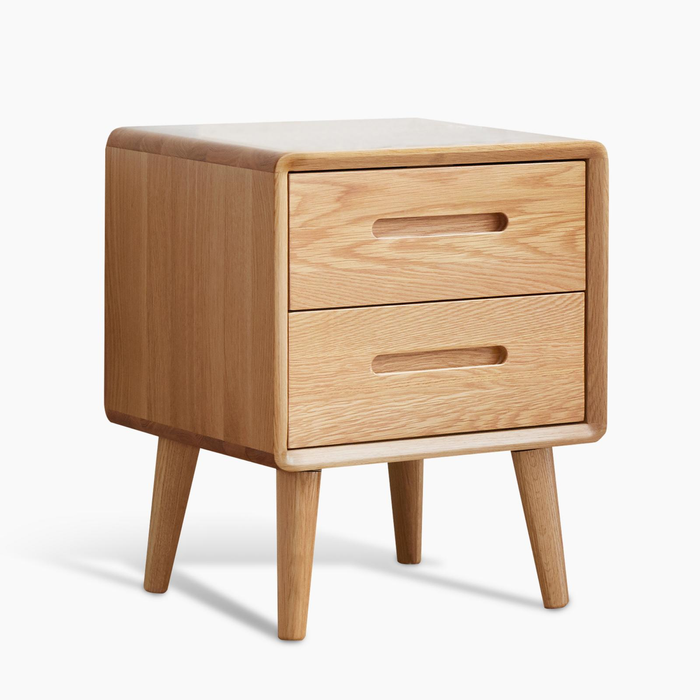 MIUZ Bedside Table Drawers Side Tables Solid Timber American Oak Wood Nightstand